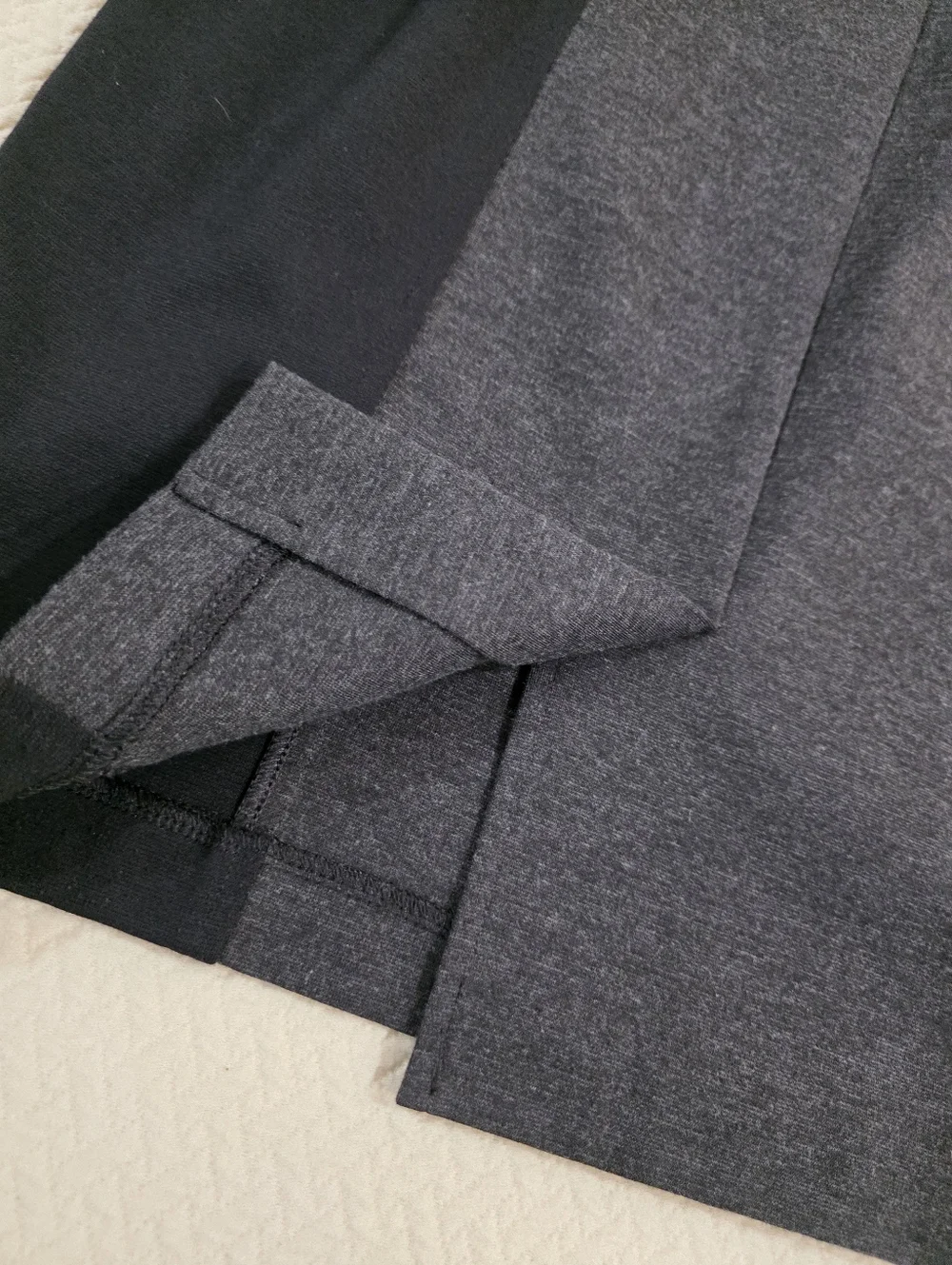 Nicole Miller Colorblock Pencil Skirt - Black & Grey Size Medium Classic Office